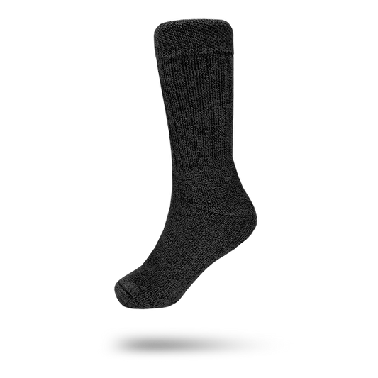 schwarze Socken aus Alpaka-Wolle