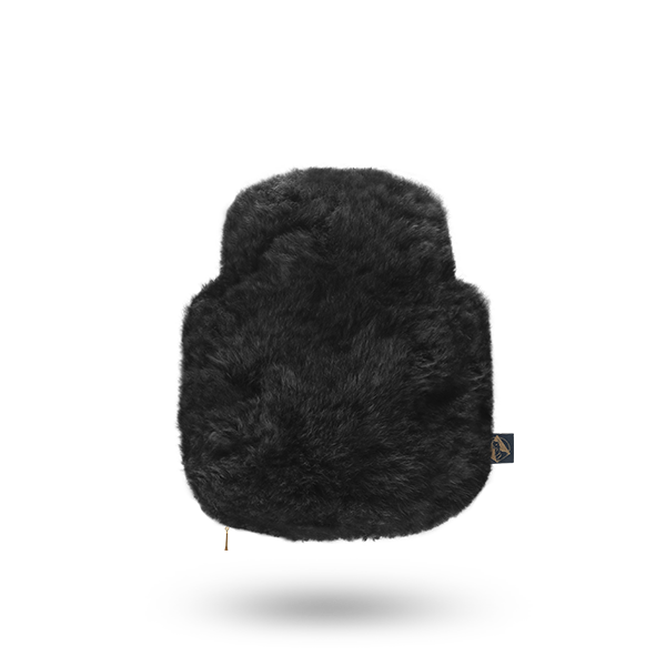 PachaPaca Alpaka Wärmflasche - Schwarz - 0,6l