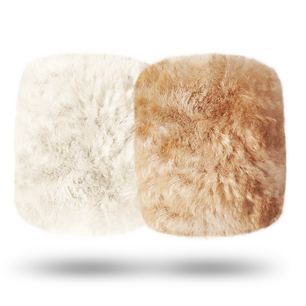 Braune, weiße und schwarze Alpaka Wärmflasche