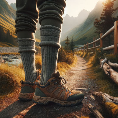 Alpaka Trekking- und Wandersocken